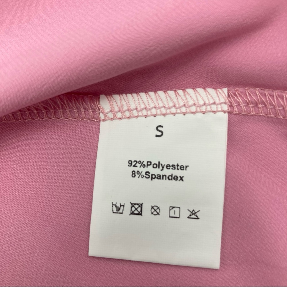 Rooscier women’s soft pink spaghetti strap satin slip Small NWOT - Picture 6 of 6